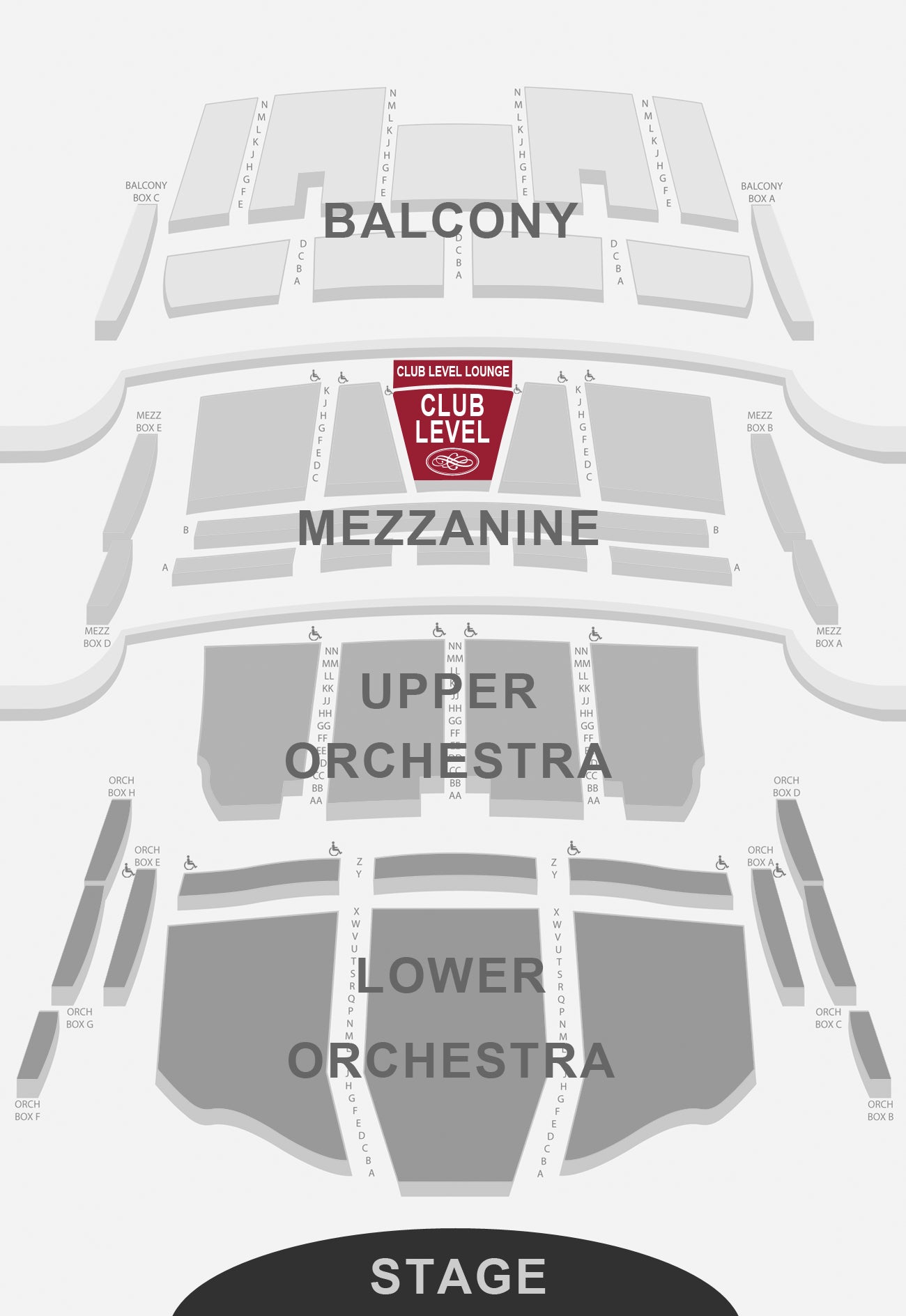 Hamilton Musical Seating Chart