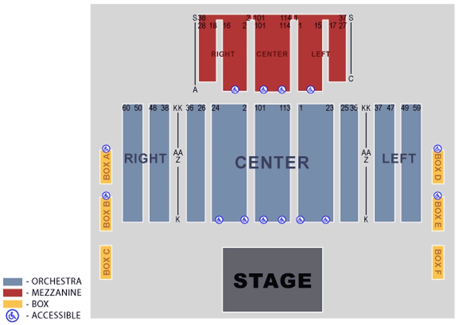 Broward Center Seating Chart With Numbers